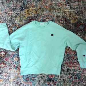 champion mint crew neck
